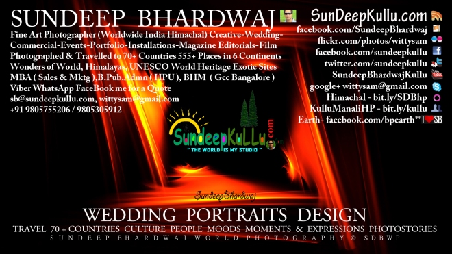 SunDeepKullu.com SunDeep Bhardwaj World Photography SDBWP™® Fine Art Wedding's by SDB SDBFA™® VISITING CARD FRONT